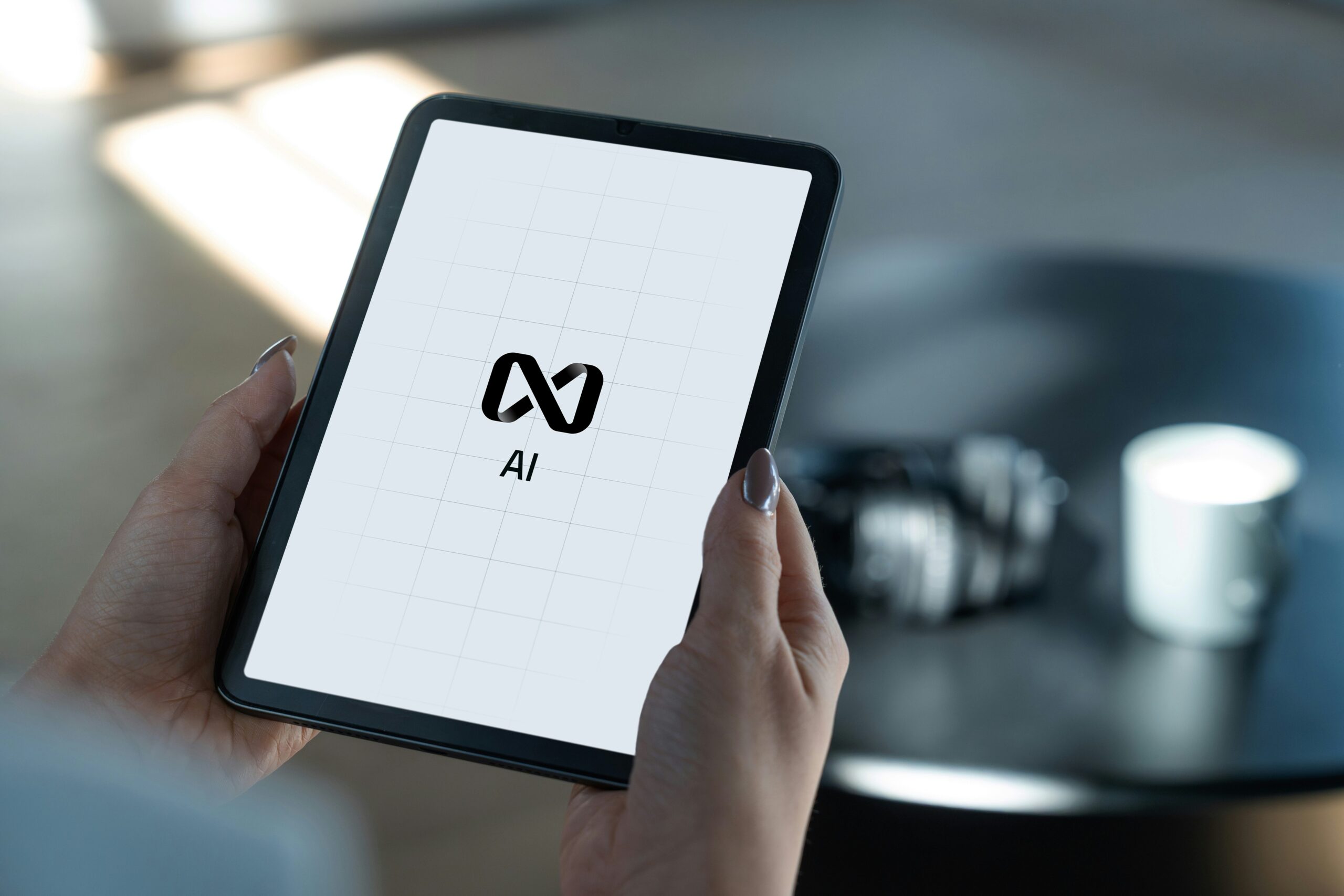 Tablette indiquant l'utilisation d'outils d'intelligence artificielle