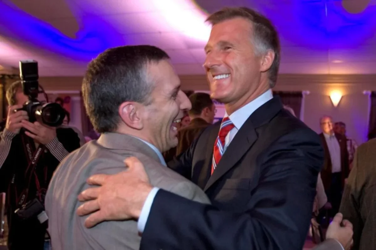 Martin Masse porte-parole du Parti populaire du Canada avec Maxime Bernier chef du Parti populaire du Canada